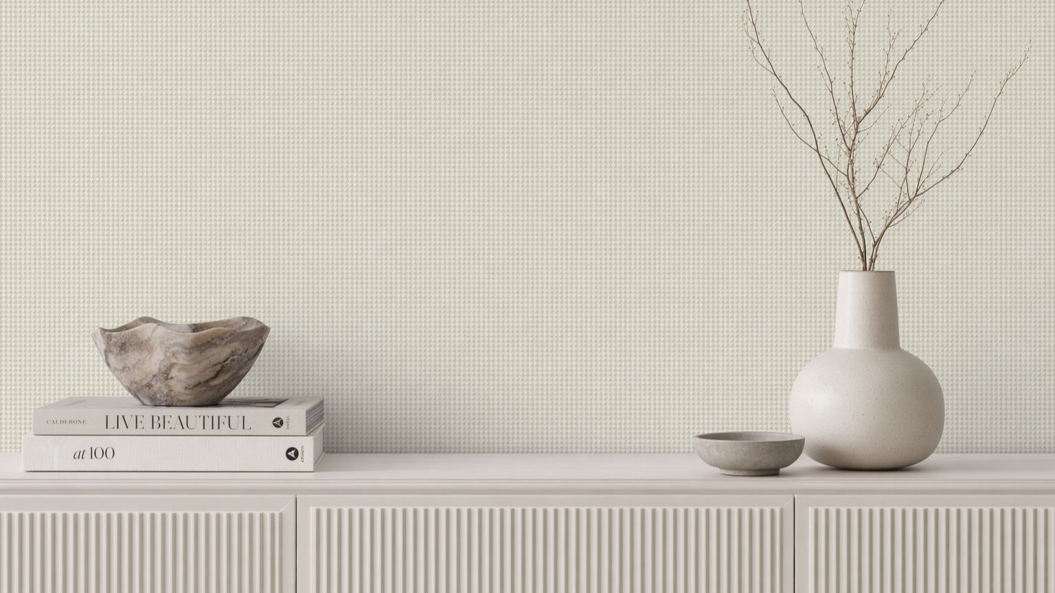Ador-Lines & Layers 2-Houndstooth-Celadon Ivory