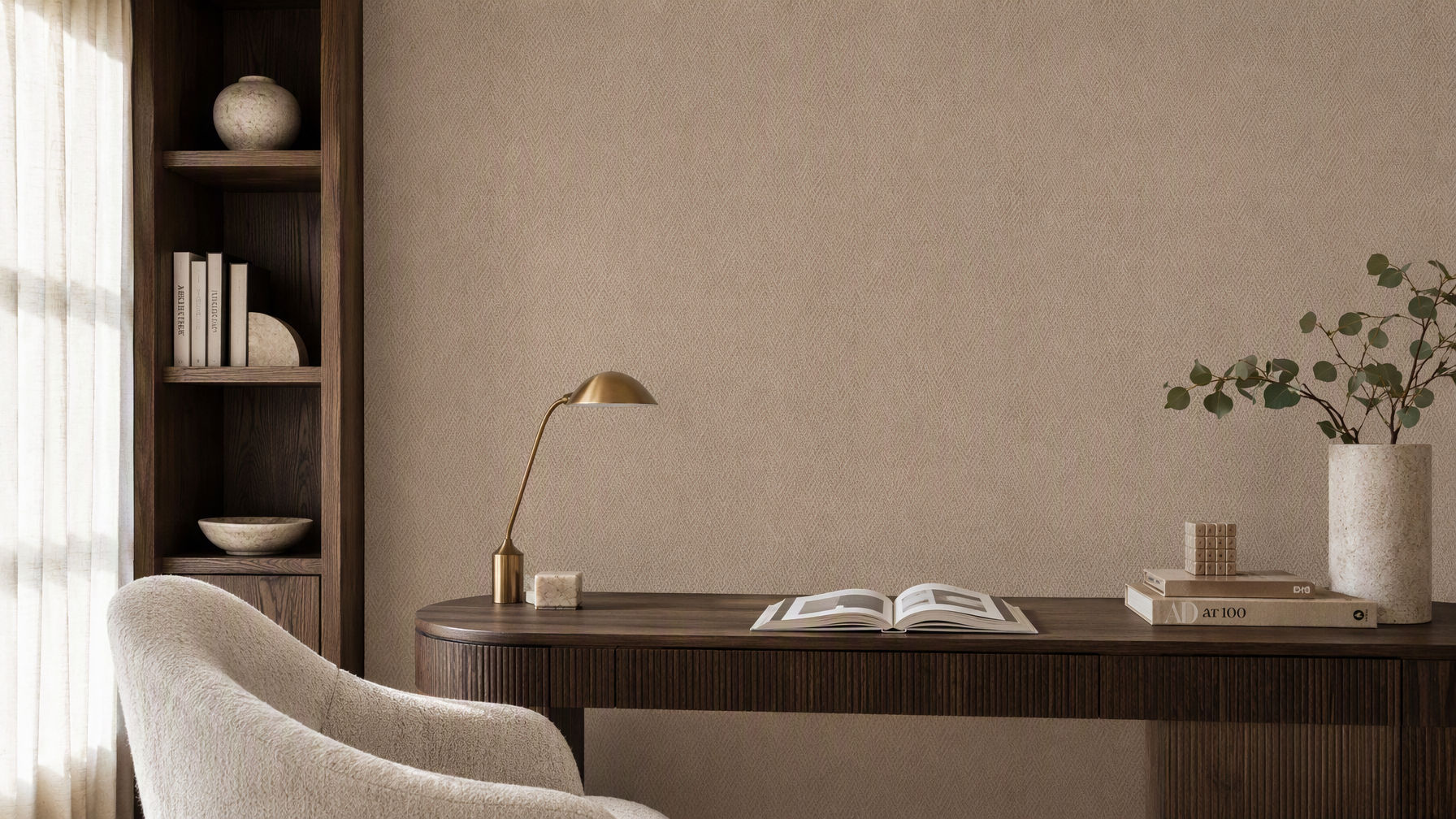 Ador-Lines & Layers 2-Regent Ogee-Camel Linen