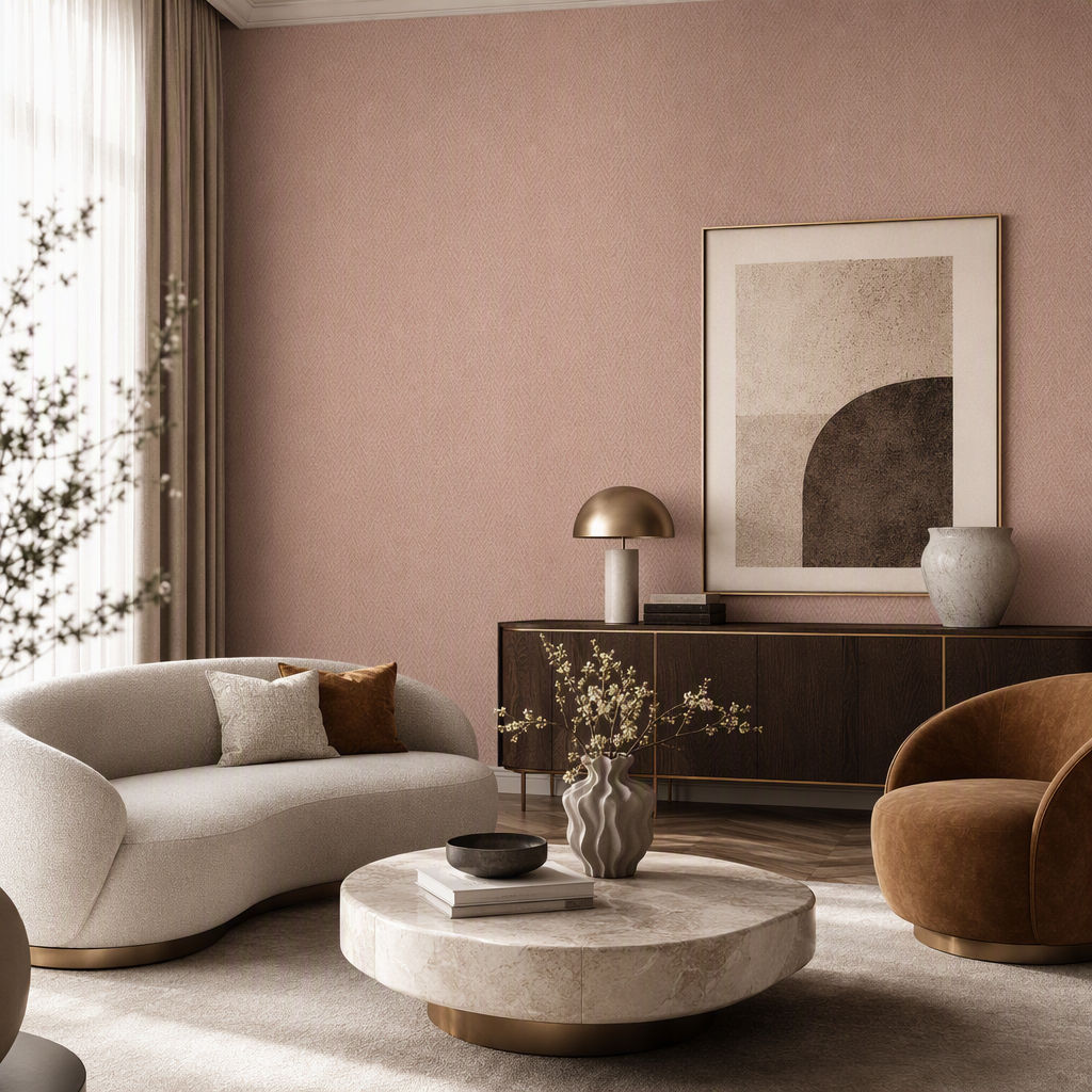 Lines & Layers 2 - Regent Ogee - Petal Taupe