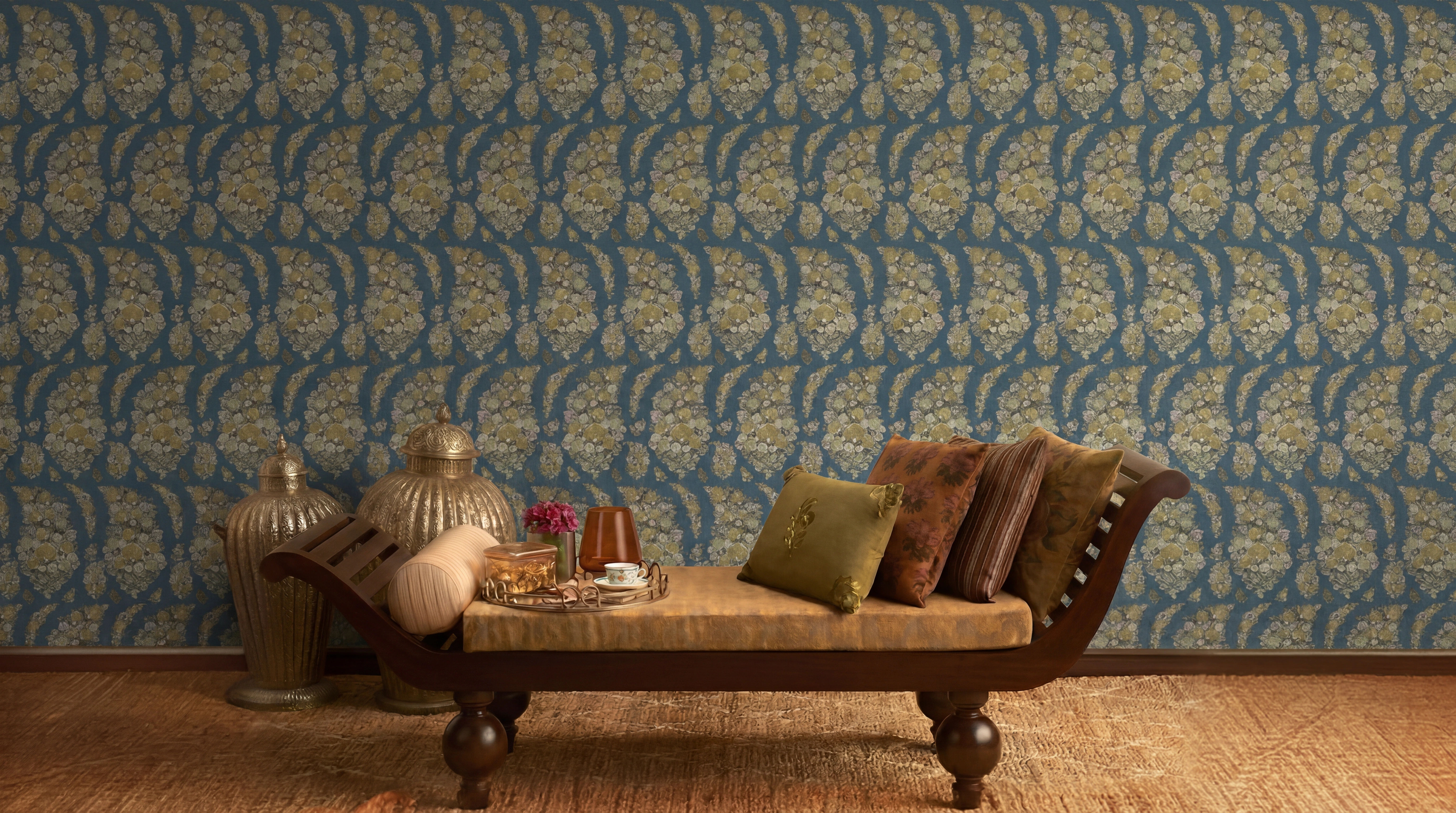 SABYA 3 PAHALGAM PAISLEY-INDIGO MOSS