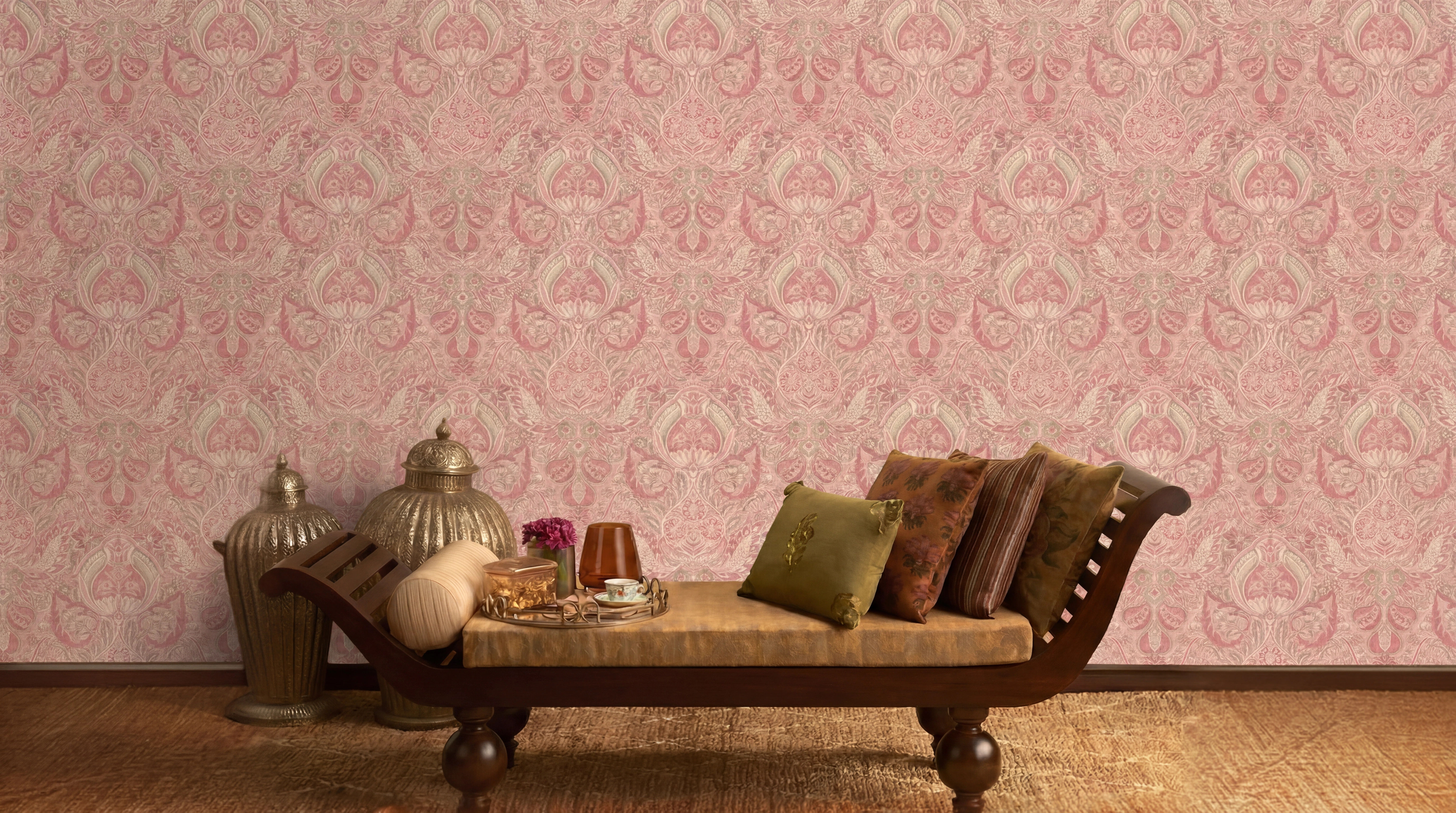 SABYA 3 FLORENTINE DAMASK-VINTAGE RUBY