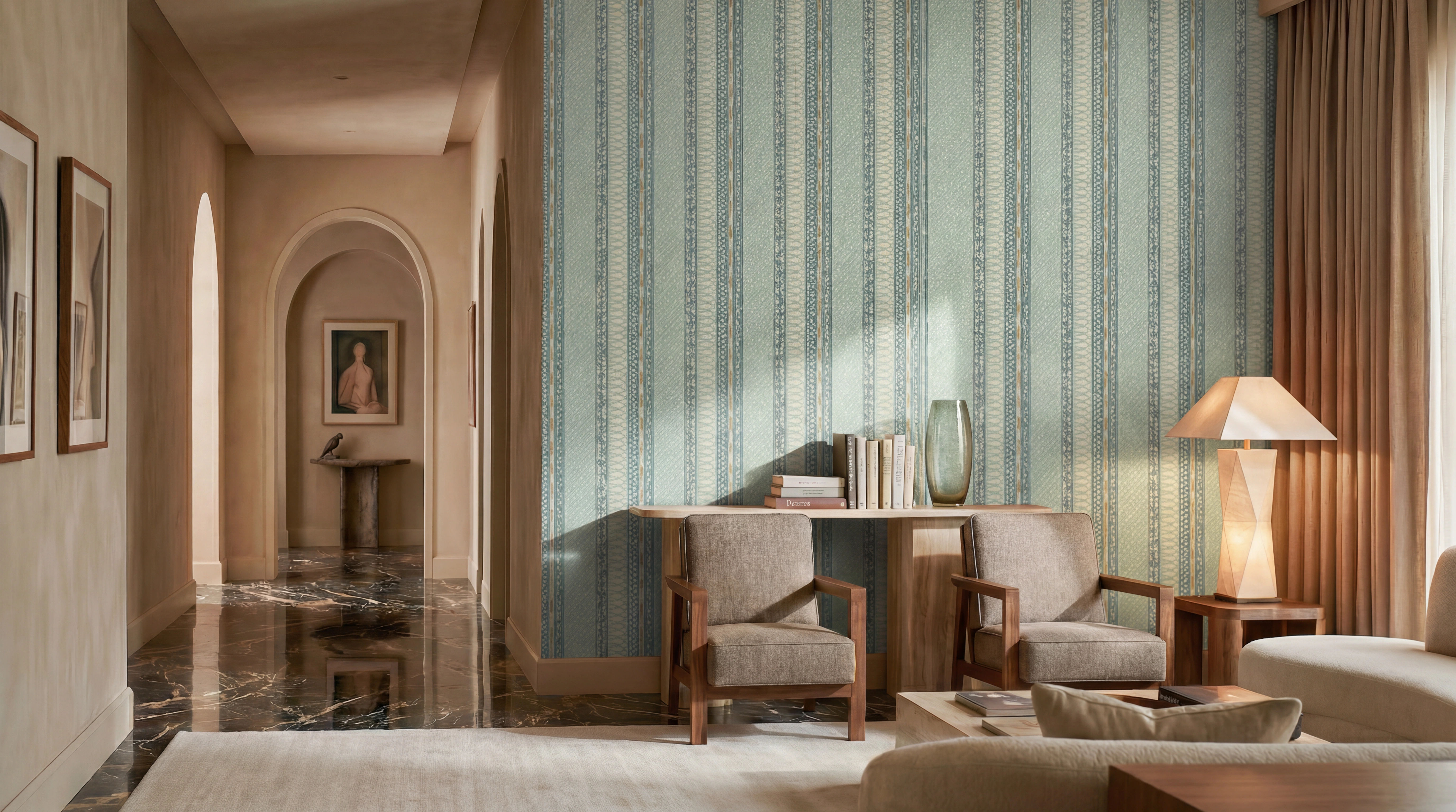 NILAYA MAGNIFICENT SOUTH LAST MAHARAJA EUCALYPTUS BLUE ROLL