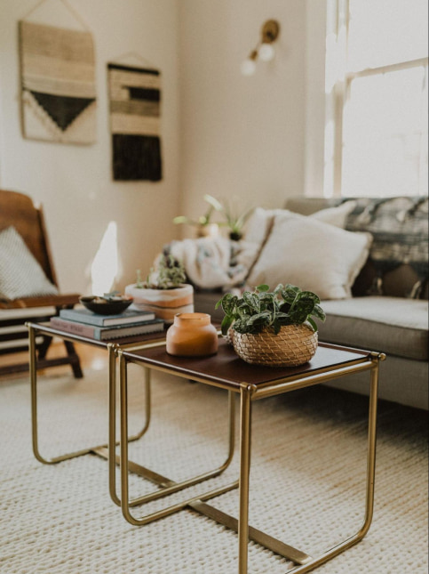 Add golden coffee table to enhance your home decor - Beautiful Homes
