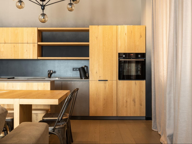 Open minimalist kitchen design idea - Beautiful Homes