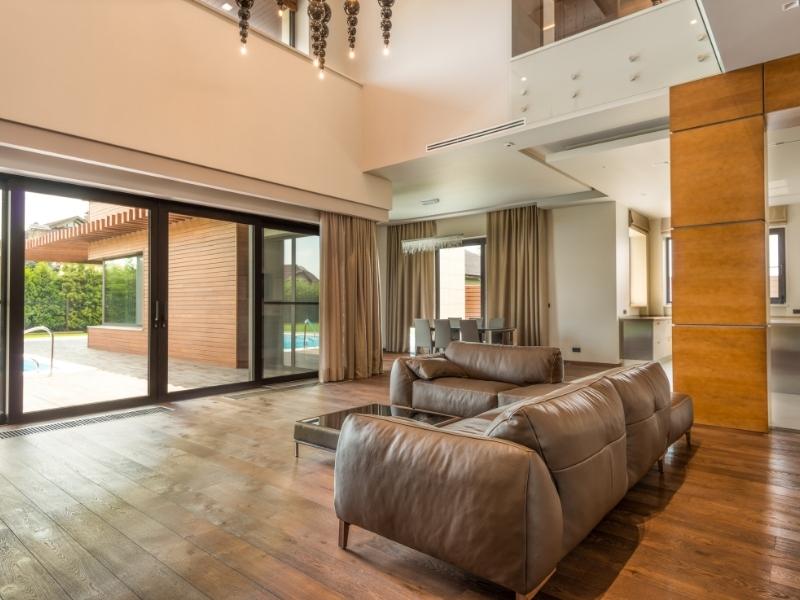 Sliding door design for your living room interiors - Beautiful Homes