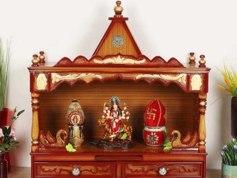 Wooden pooja mandir design ideas for your home interiors - Beautiful Homes