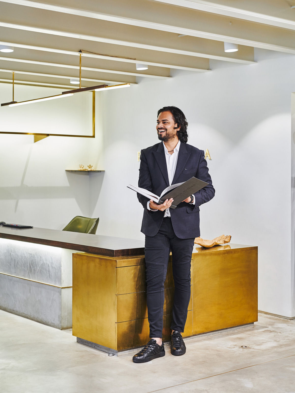 Designer Rahul Mishra at his mumbai store - Beautiful Homes