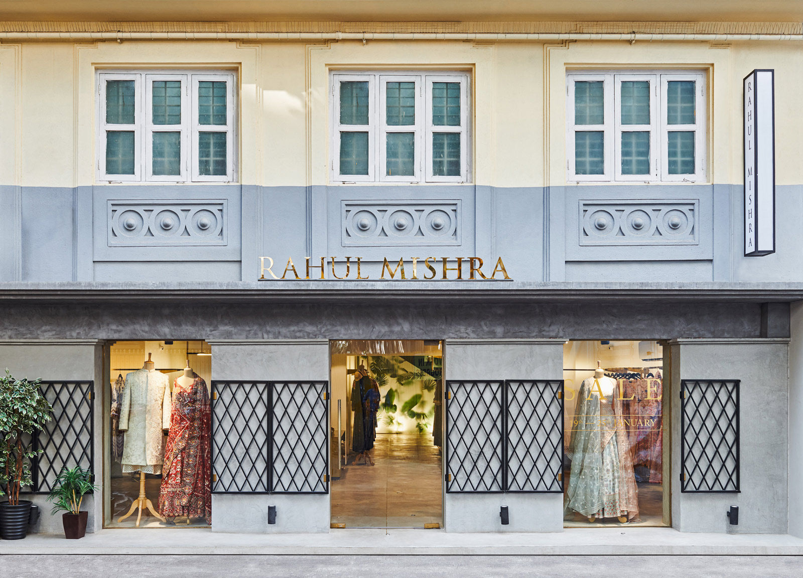 The exterior view of the Rahul Mishra’s  Mumbai store - Beautiful Homes