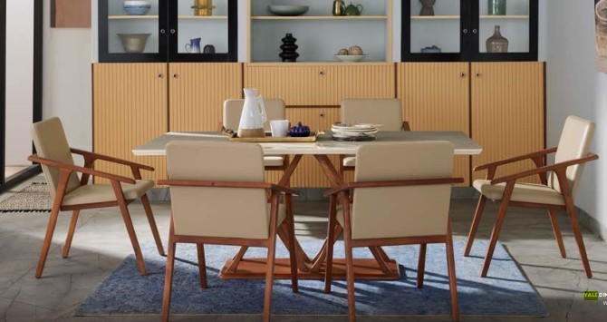 Yale 6S Ceramic Top Dining Table