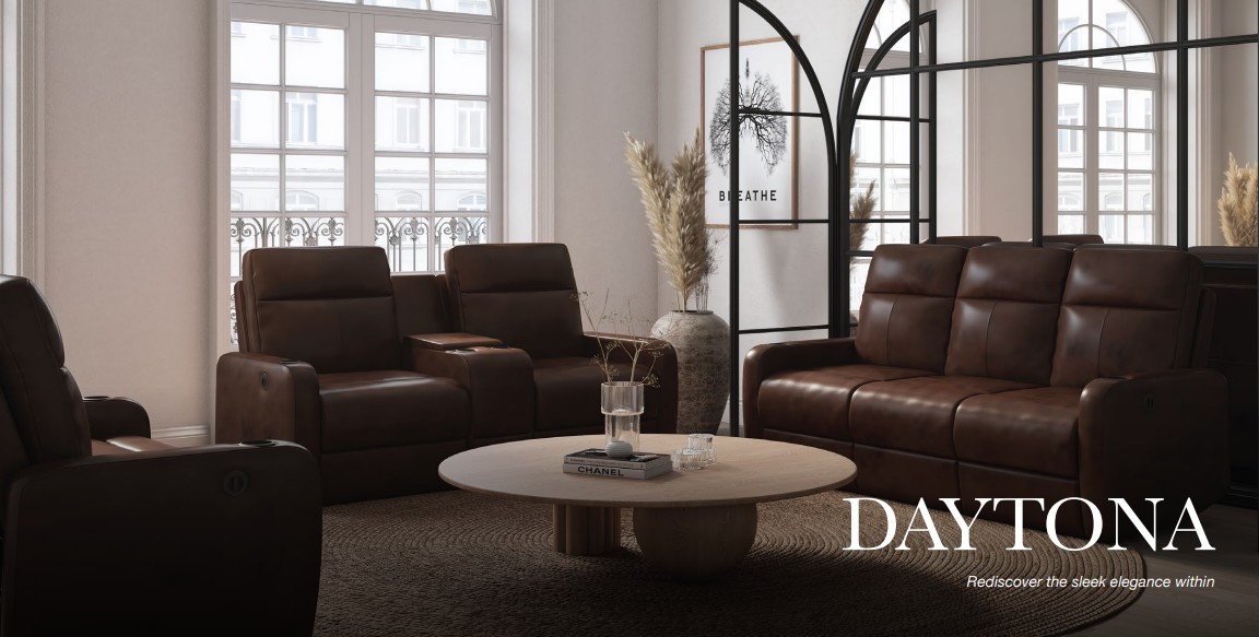 Daytona 2S Elec Recliner w. Console - Ochre