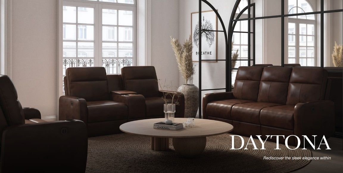 Daytona Elec Recliner - Brown Letherette