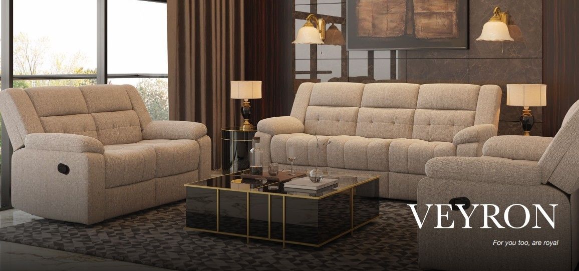 Veyron Rocker-Recliner in Brown Fabric