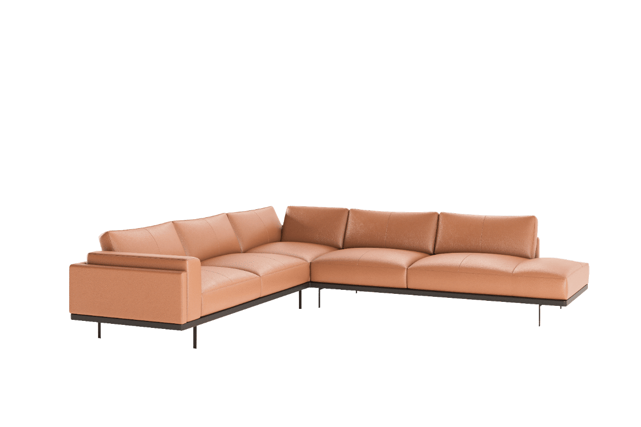 Augustine Sectional Sofa - Leather
