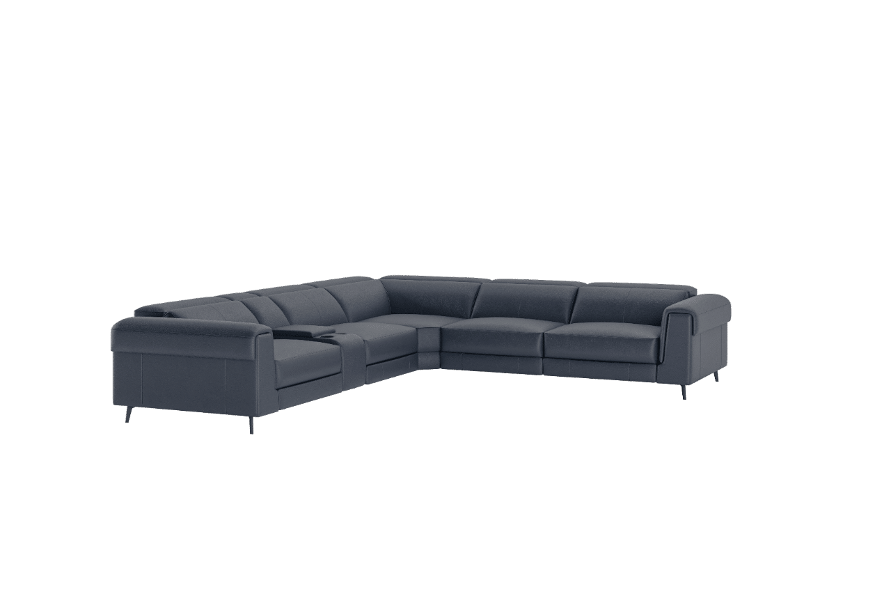 Cleo Sectional Sofa - Leather