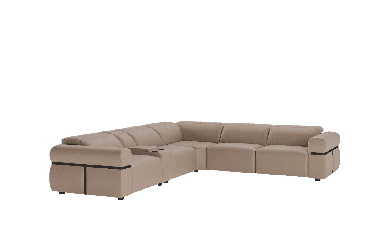 Ingrid Sectional Sofa - Leather