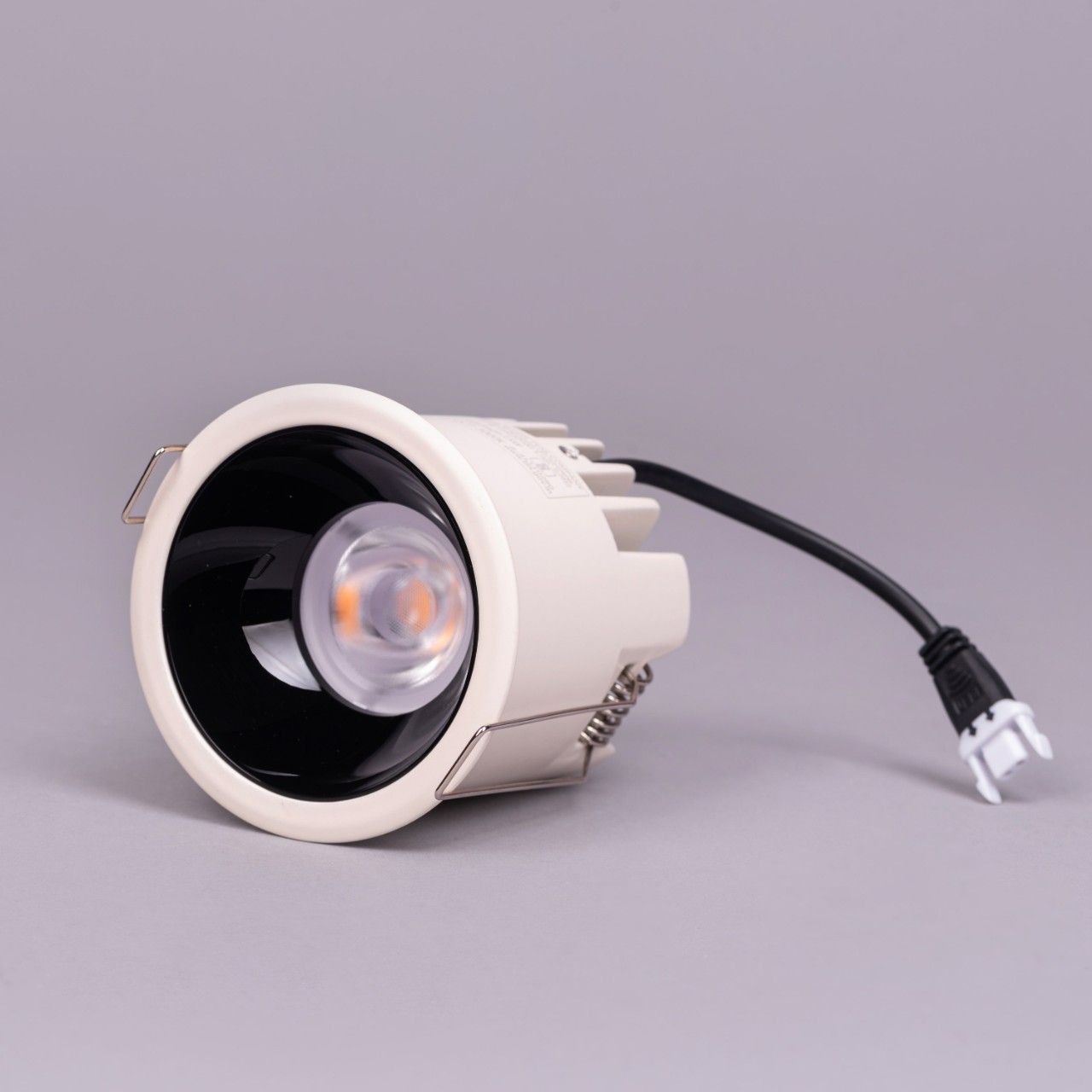 Hera- 15W White/Black (4000K, 36Â° Beam Angle) Recessed LED COB Downlights (DL01-10938)