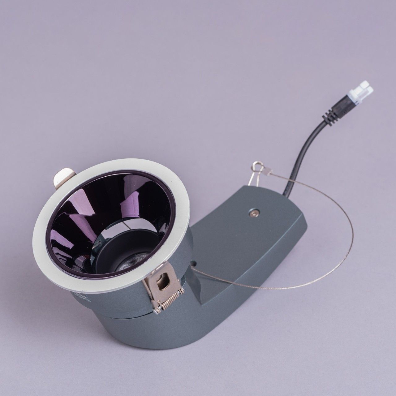 Pandora- 15W Gun Black (4000K, 36 Degree Beam Angle) J-Spot with Trim Recess Mounted LED COB Downlights (DL01-10518)