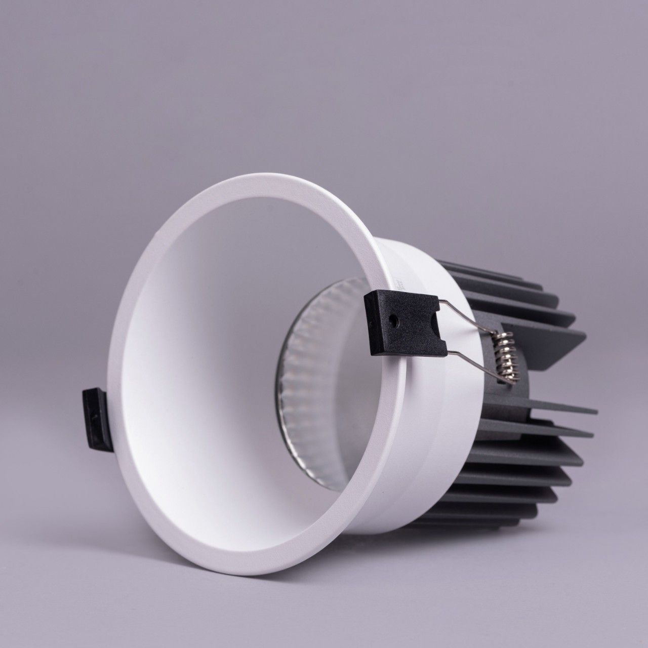 Eros- 20W White/Grey/Chrome  (3000K, 60 Beam Angle) Recess LED COB Downlights (DL01-10744)