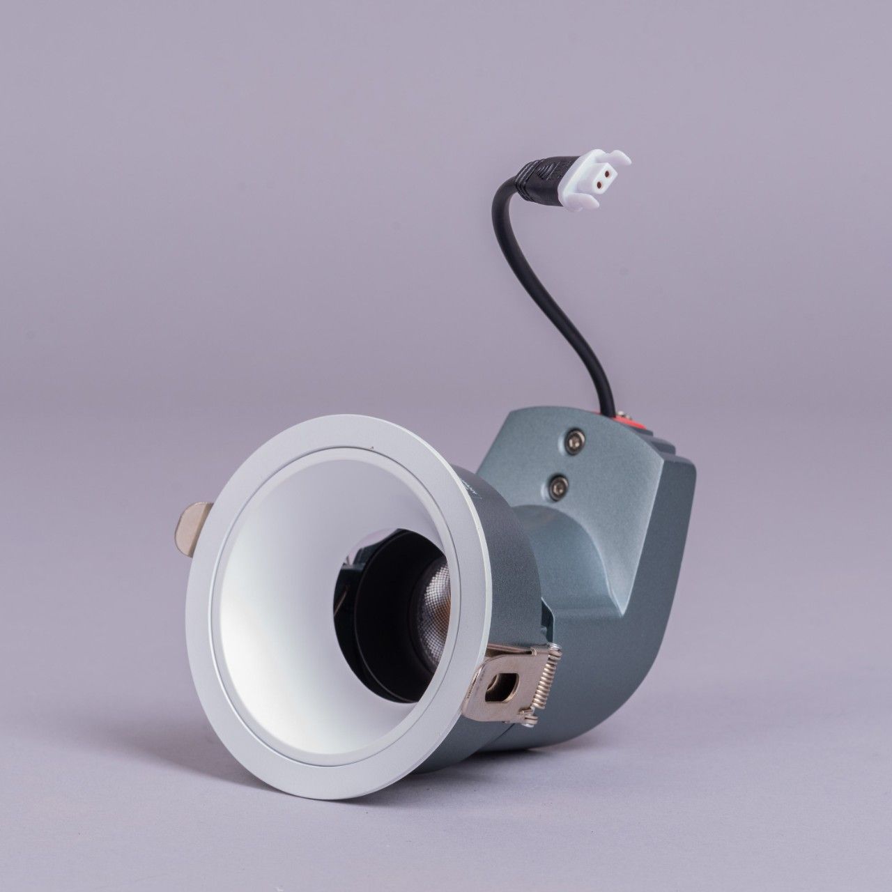 Pandora- 12W Matt White (3000K , 36 Degree Beam Angle) J-Spot with Trim Recess Mounted LED COB Downlights (DL01-10503)