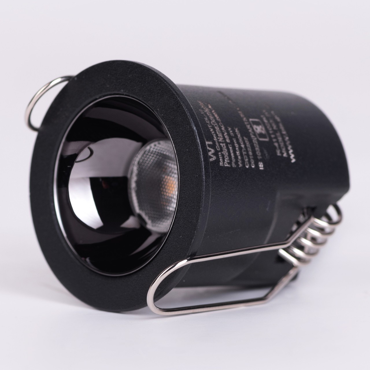 Hera- 3W Black (3000K, 36Â° Beam Angle) Recessed LED COB Downlights (DL01-10919)