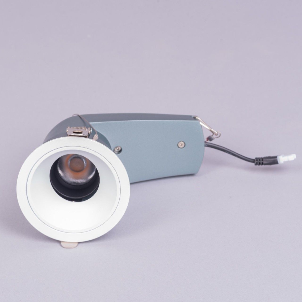 Pandora- 15W Grey, Matt White (4000K, 36 Degree Beam Angle) J-Spot with Trim Recess Mounted LED COB Downlights (DL02-10012)