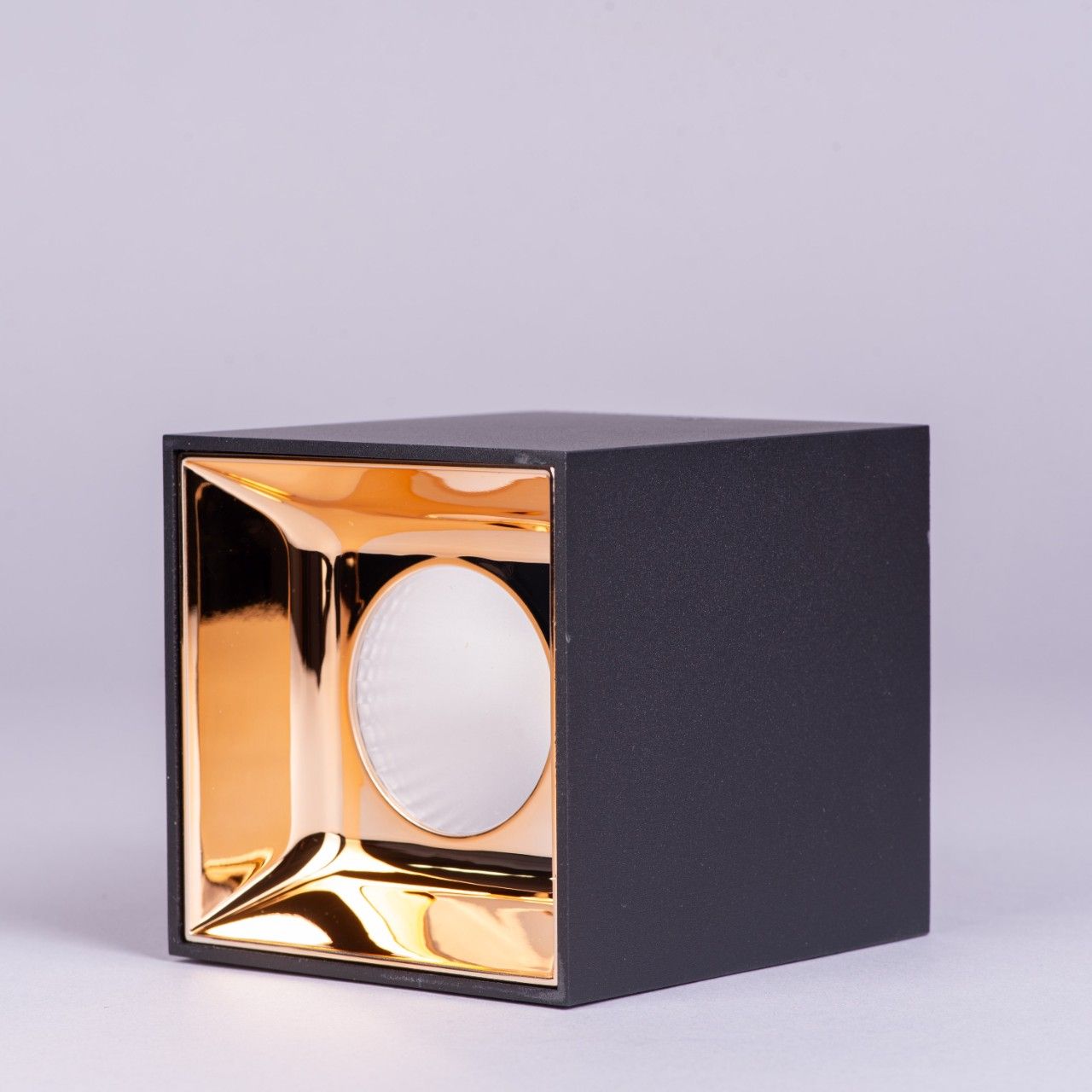 Atlas- 12W Black/Rose Gold (4000K, 45 Beam Angle) Surface LED COB Downlight (DL01-10558)