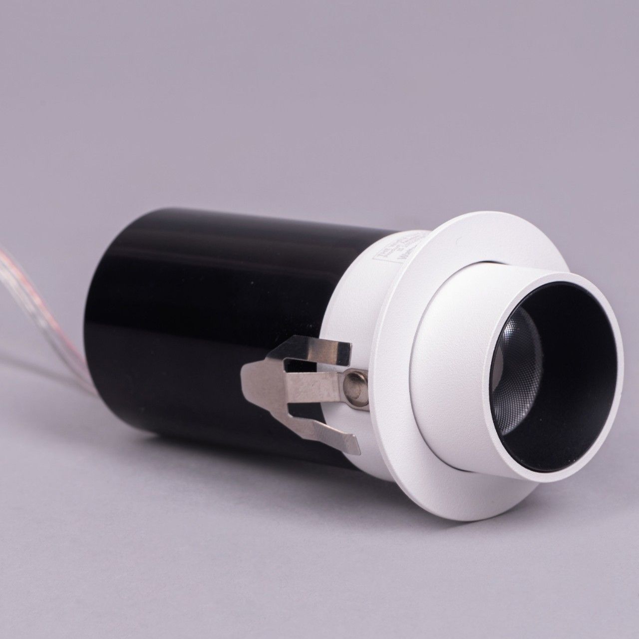 Penelope- 8W White, Black (3000K, 24Â° Beam Angle) Recessed LED COB Downlights (DL02-10027)