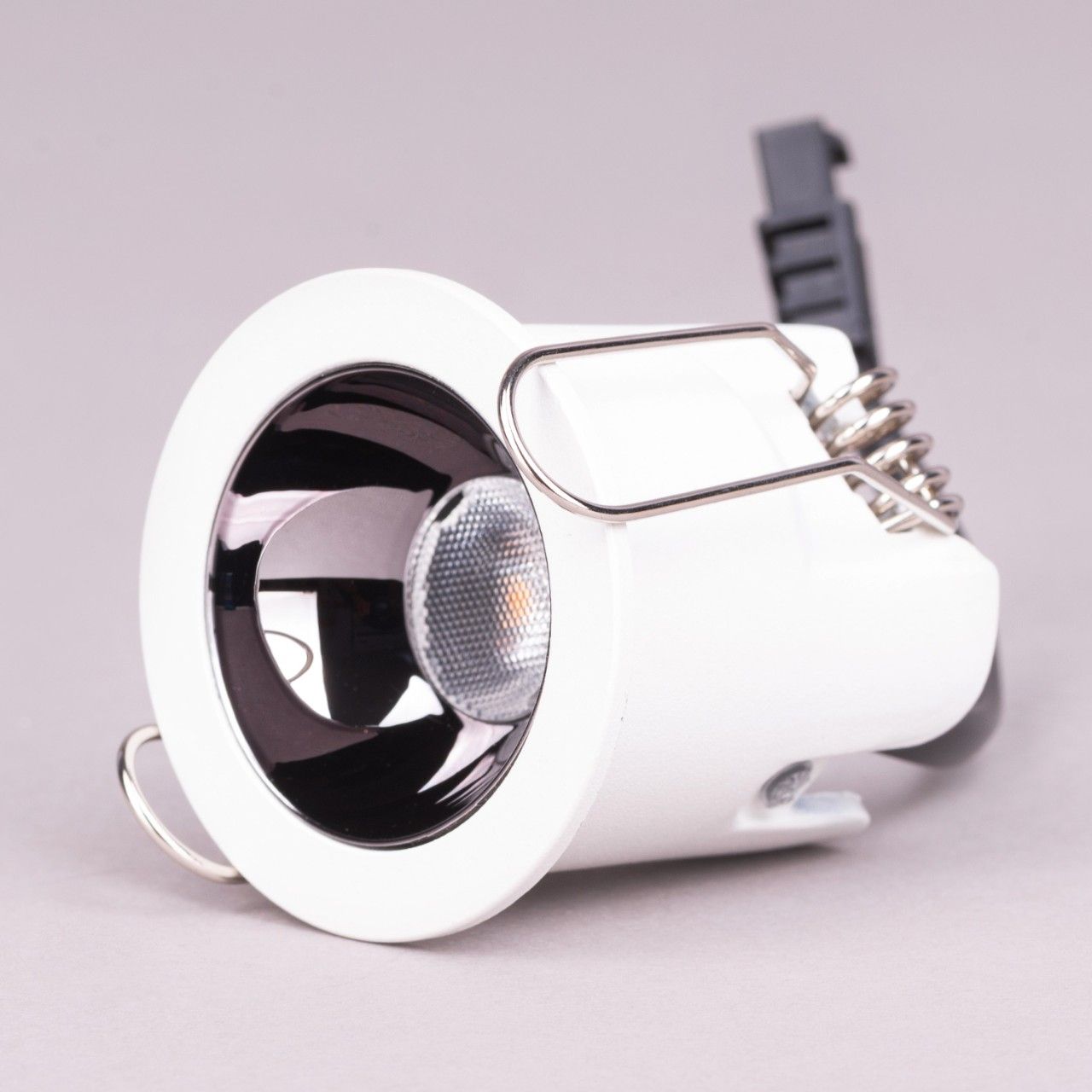 Hera- 7W White/Black (3000K, 36Â° Beam Angle) Recessed LED COB Downlights (DL01-10931)