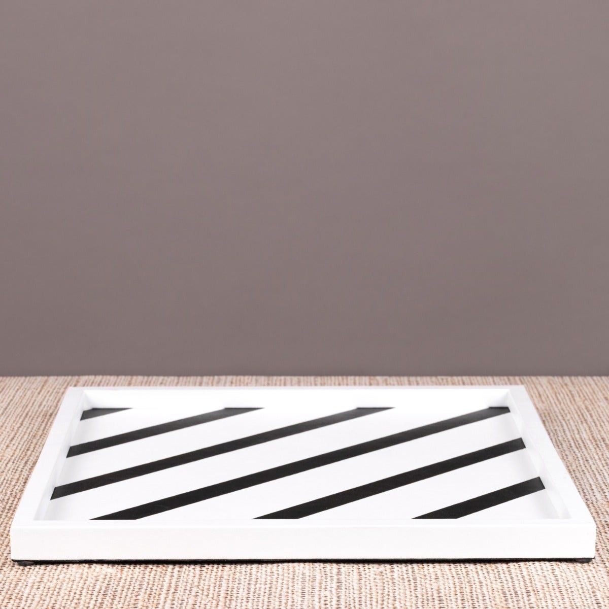 Crossing Ahead (White) Wooden Tray