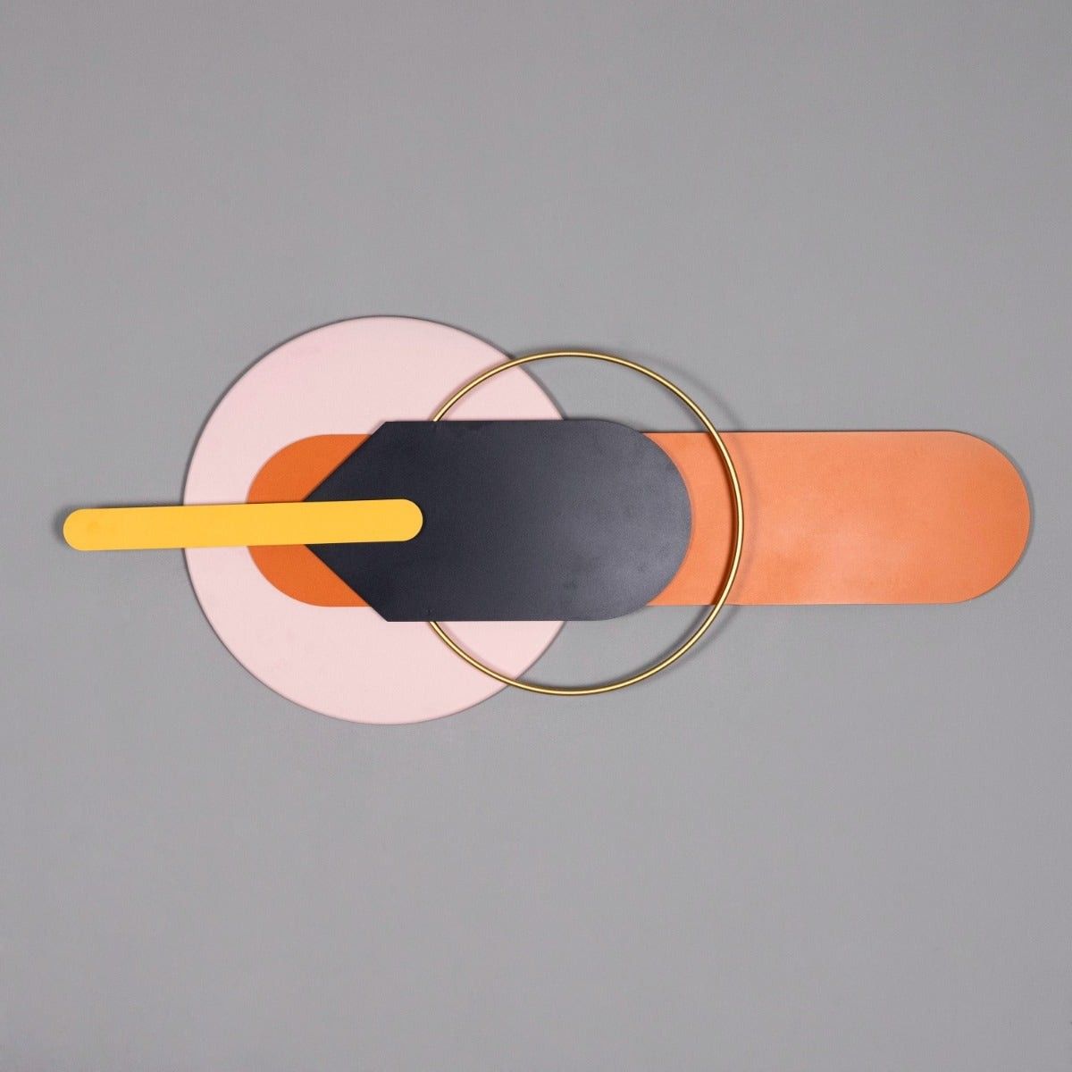 Wonderful World (Orange/ Black/ Gold) Wall Art