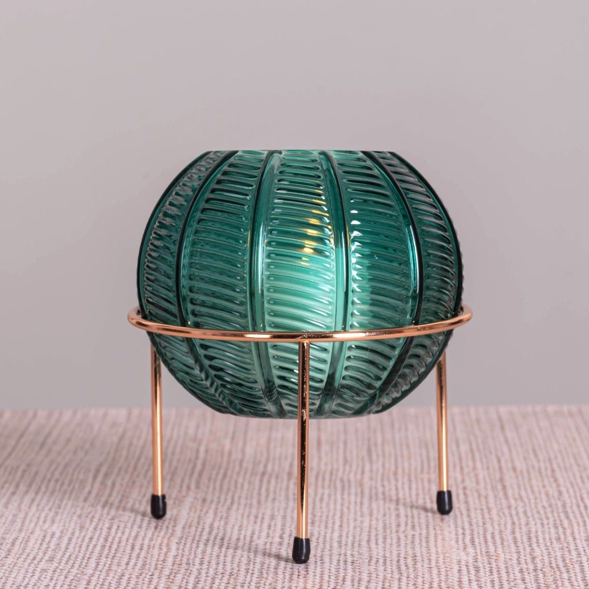 Worth It (Small, Green) Glass Candle Holder