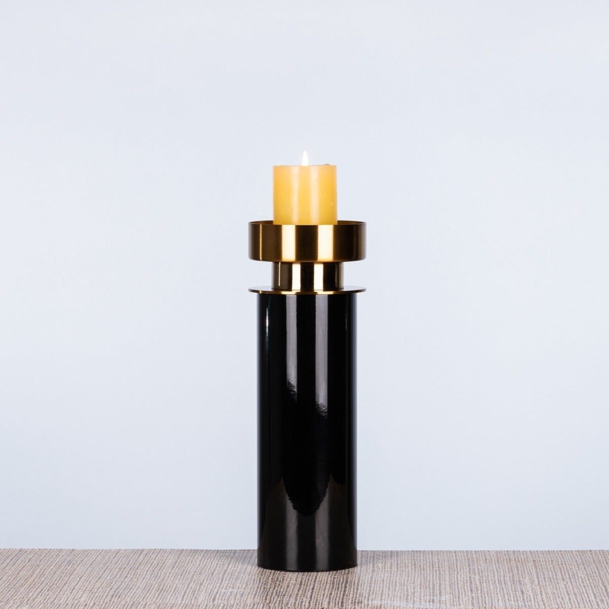 Trust No One (Small, Black/Gold) Candle Holder
