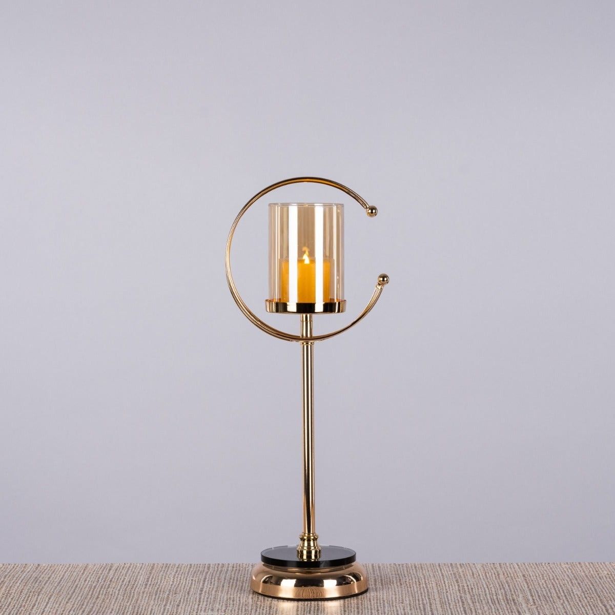 Light The Way (Gold, Cognac) Candle Holder