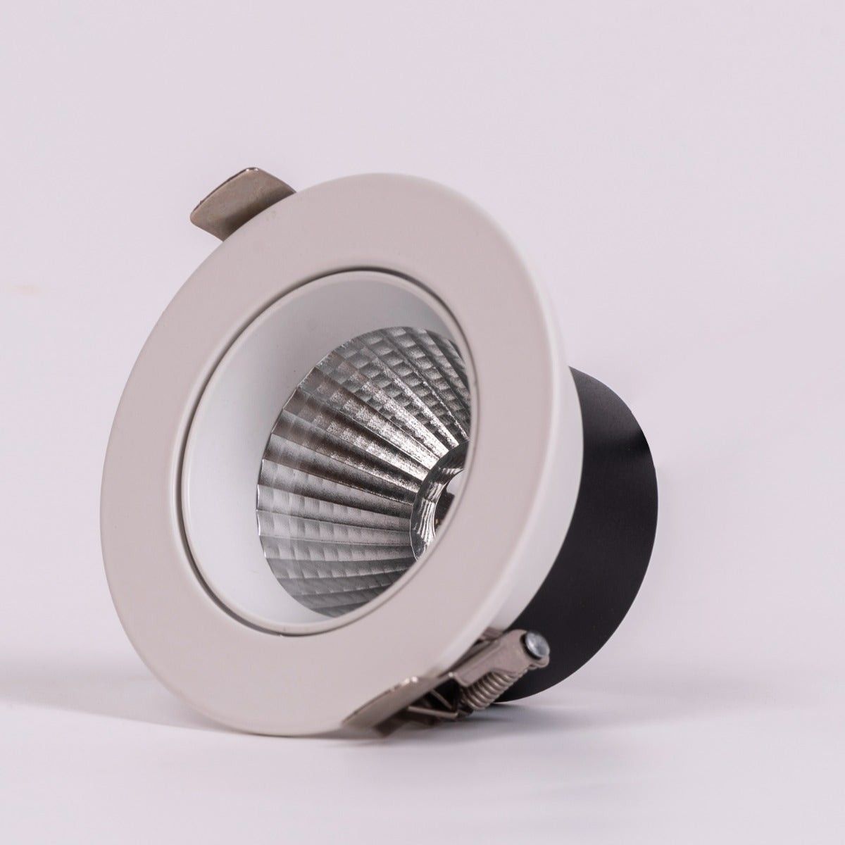 Delia- 7W White (3000K-6500K, 24Â° Beam Angle) 3 Color Tunable & Dimmable LED with Remote Control Recess COB Downlights (DL02-10089)
