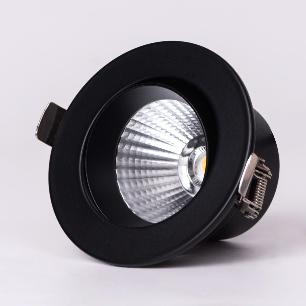 Delia- 7W Black (3000-6500K, 24Â° Beam Angle) 3 Color Tunable & Dimmable LED with Remote Control Recess COB Downlights (DL02-10090)