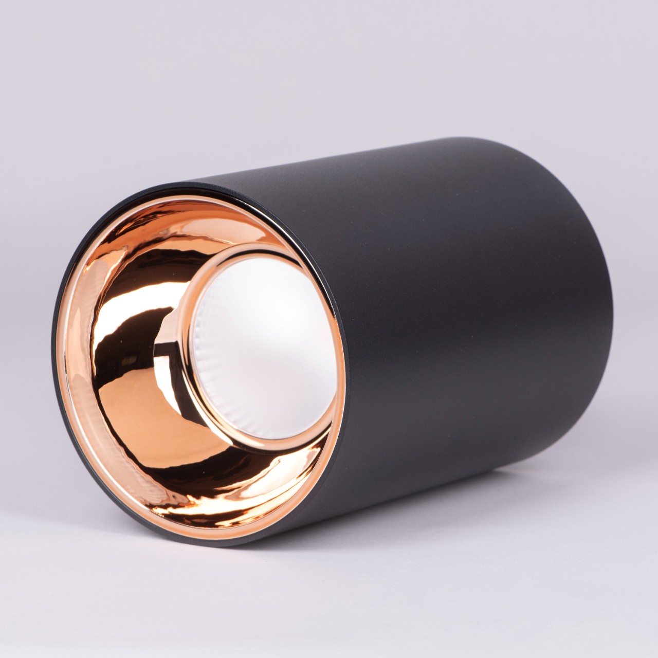 Zeus- 12W Black, Rose Gold (3000K, 45Â° Beam Angle) LED COB Downlights (DL02-10007)