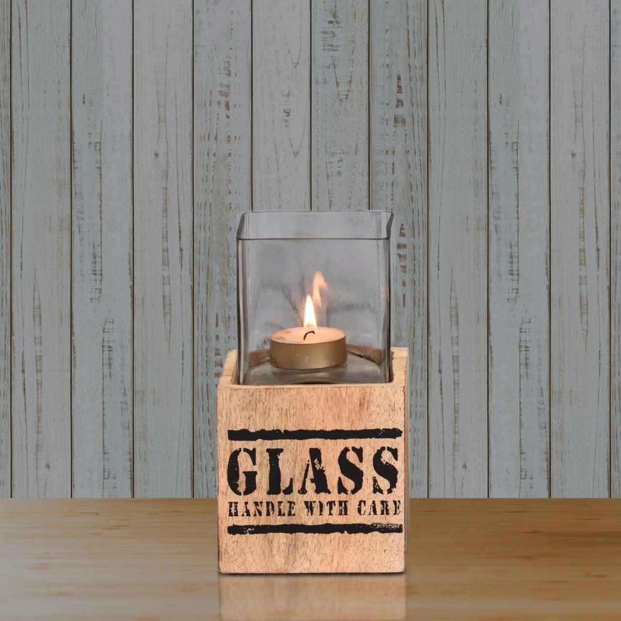 Crate Me Away (Glass) Candle Holder