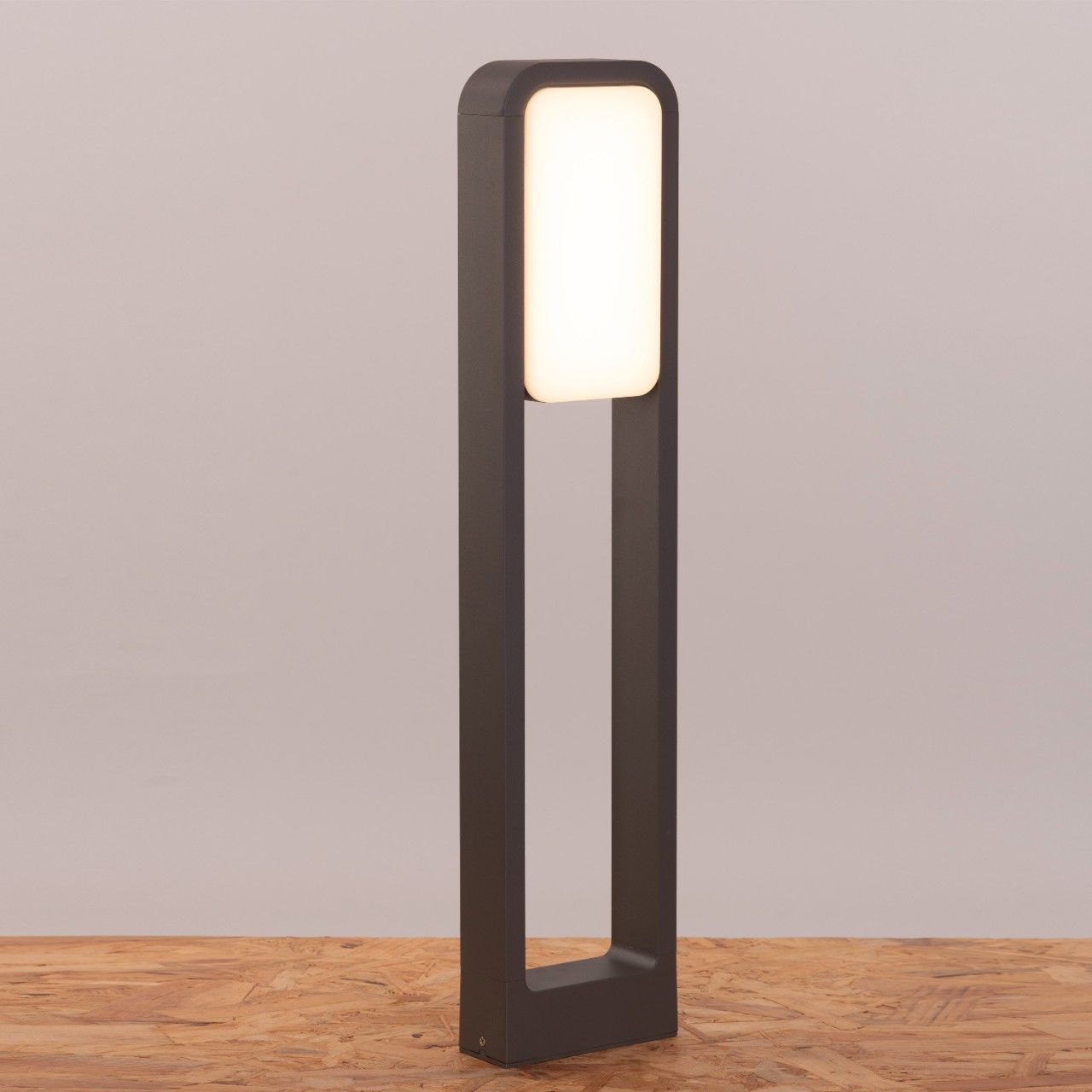 Astral (Grey, Built-In LED) Garden Bollard