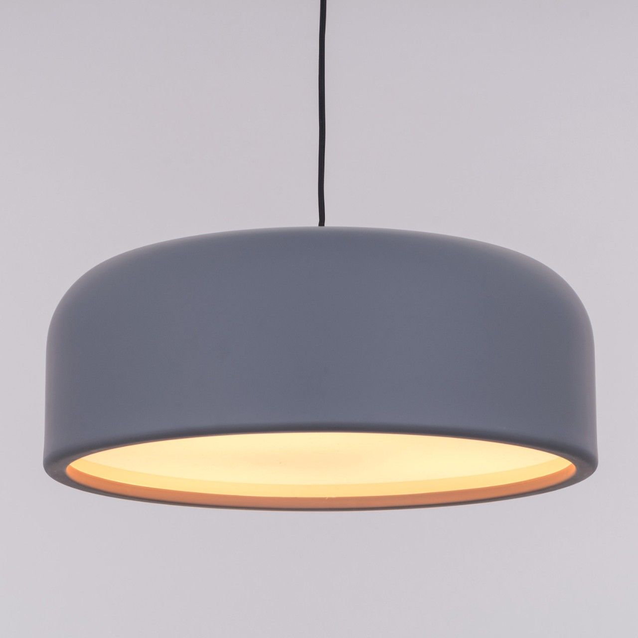 Artistic (14", Grey, Smart LED) Pendant Light (3 Smart LED Bulbs Included)
