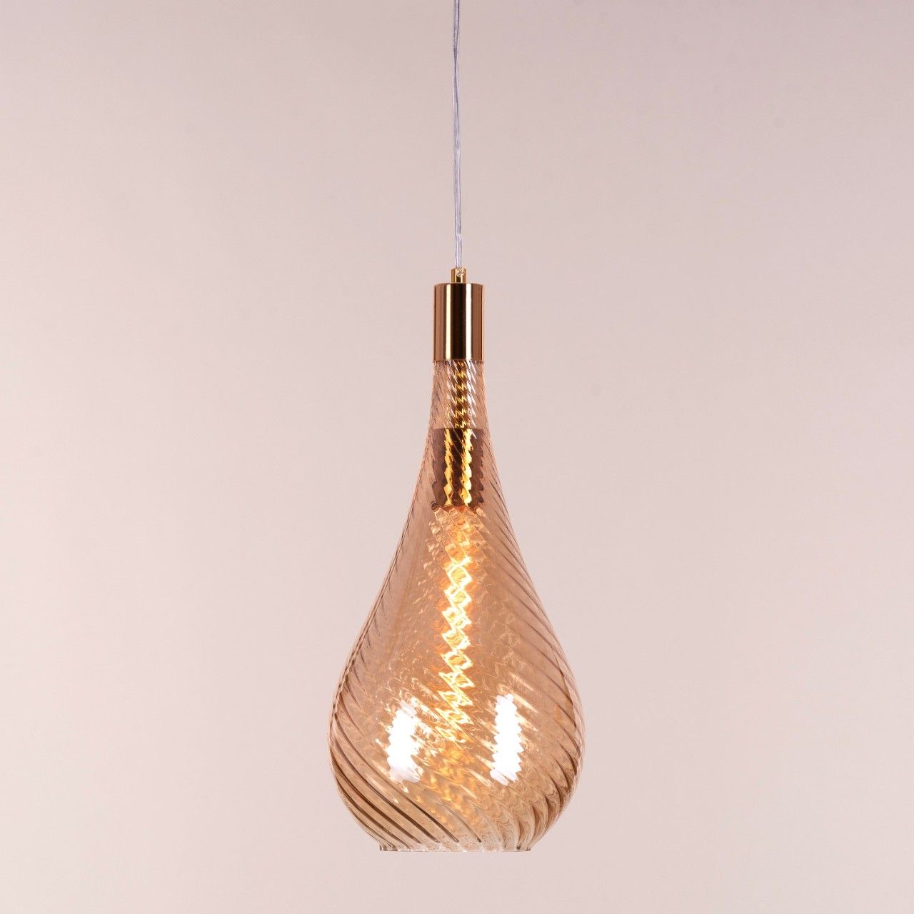 Keep My Love (Amber) Glass Pendant Light