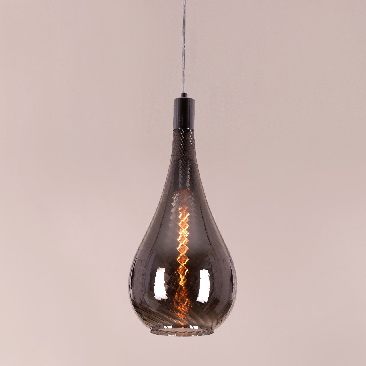 Keep My Love (Smokey Grey) Glass Pendant Light