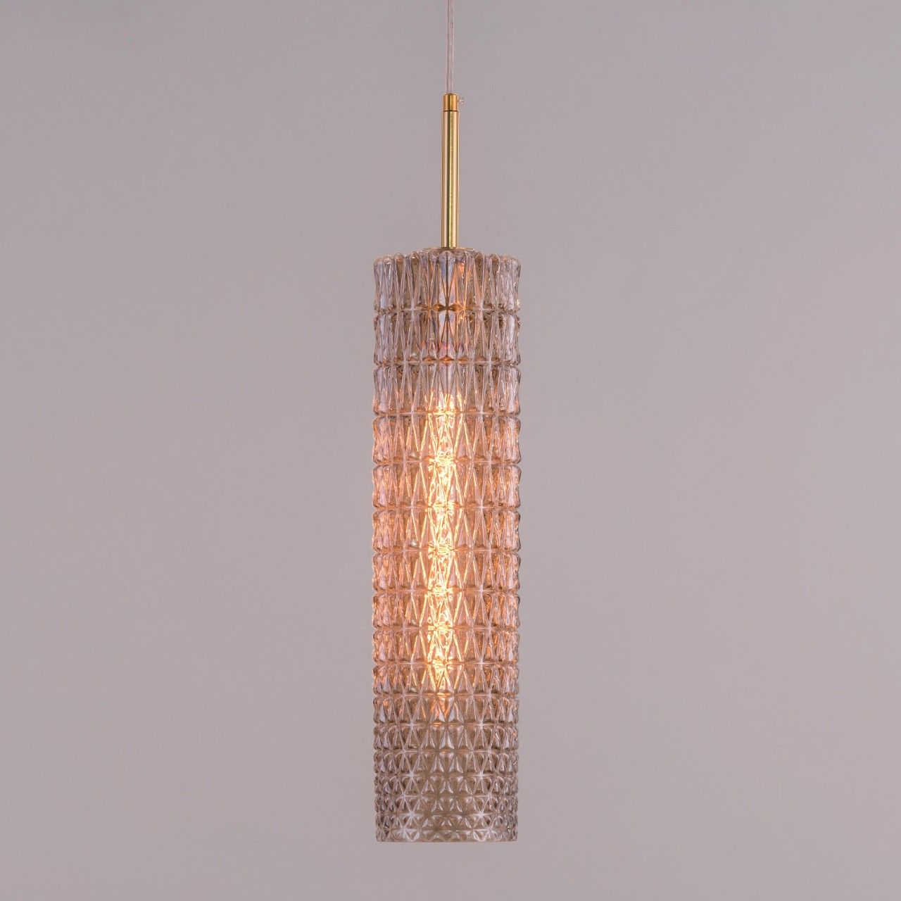 Drops Of Dew (Amber) Textured Glass Pendant Light