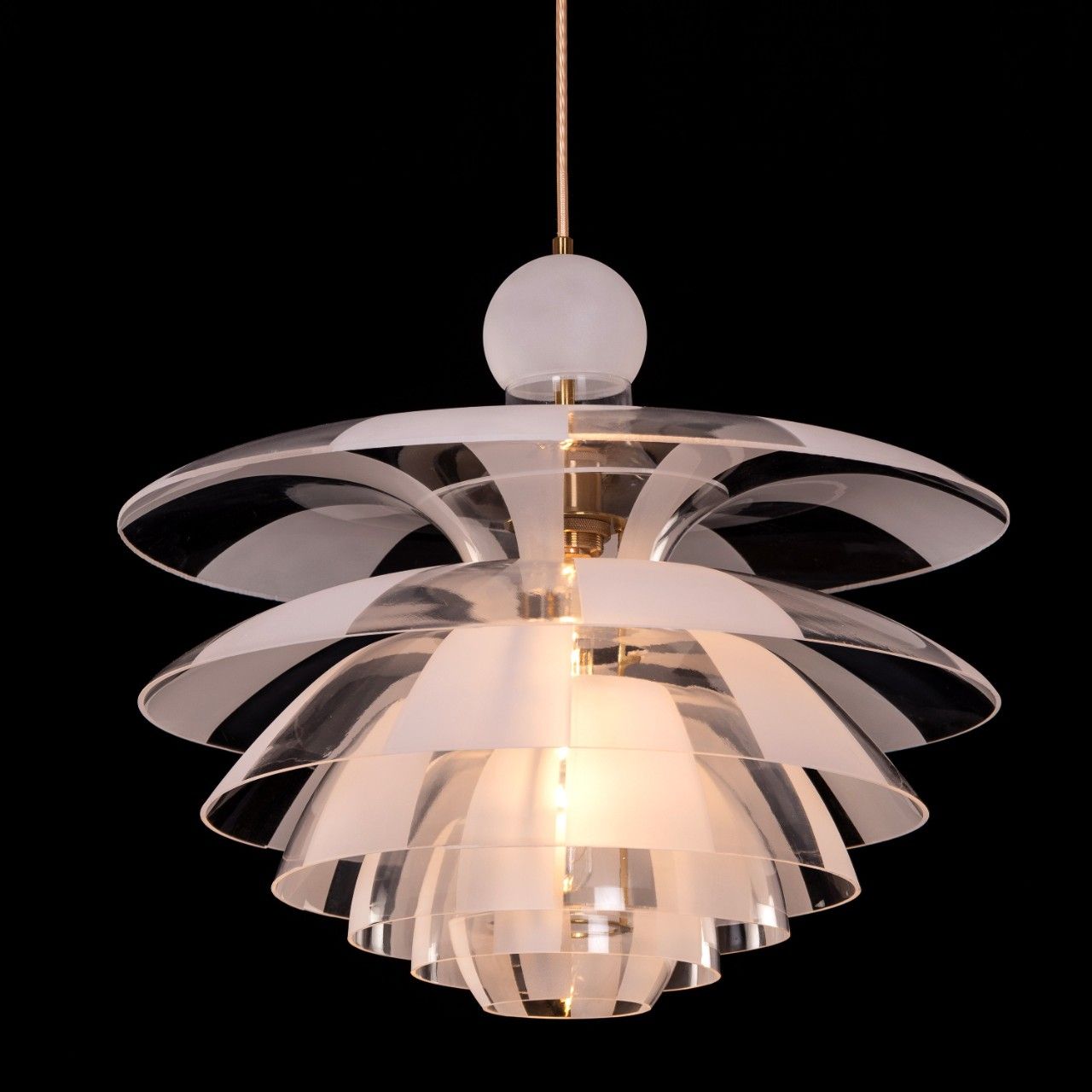 Find Your Truth (Gold, Frosted) Pendant Light