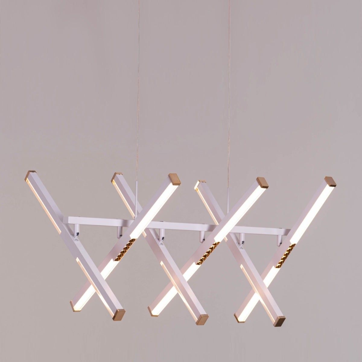 Speak Now (Medium, White, Dimmable LED with Remote Control) Chandelier