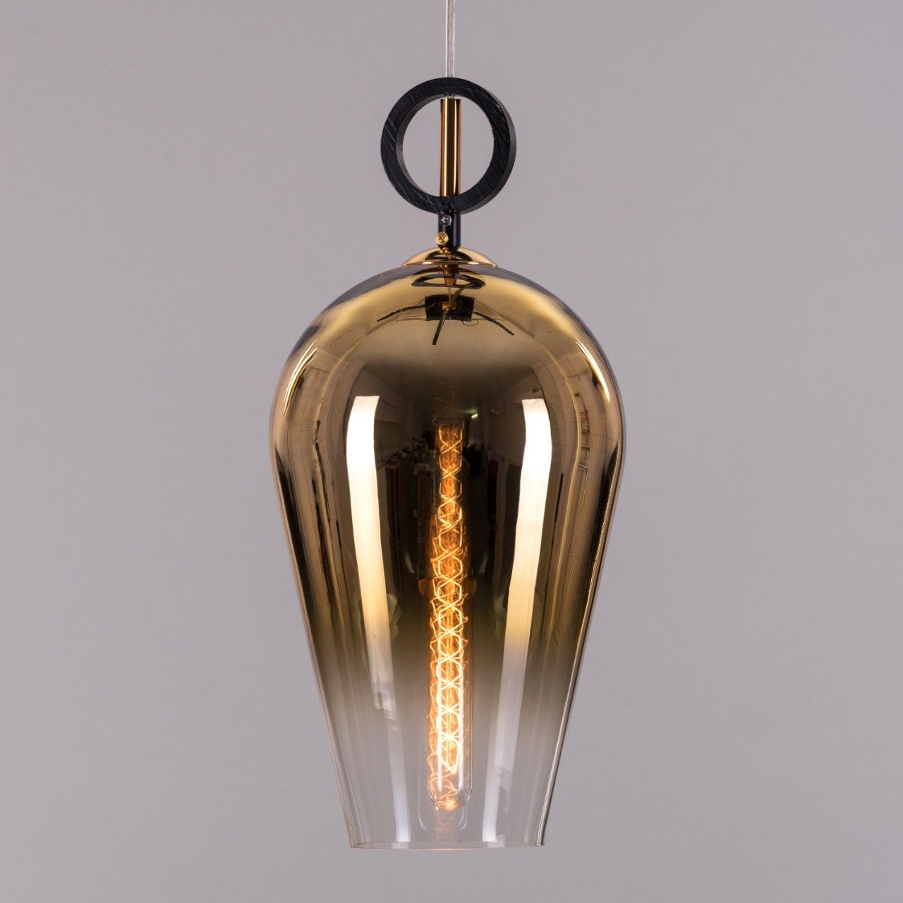 Stormy Skies (Gold) Glass Pendant Light