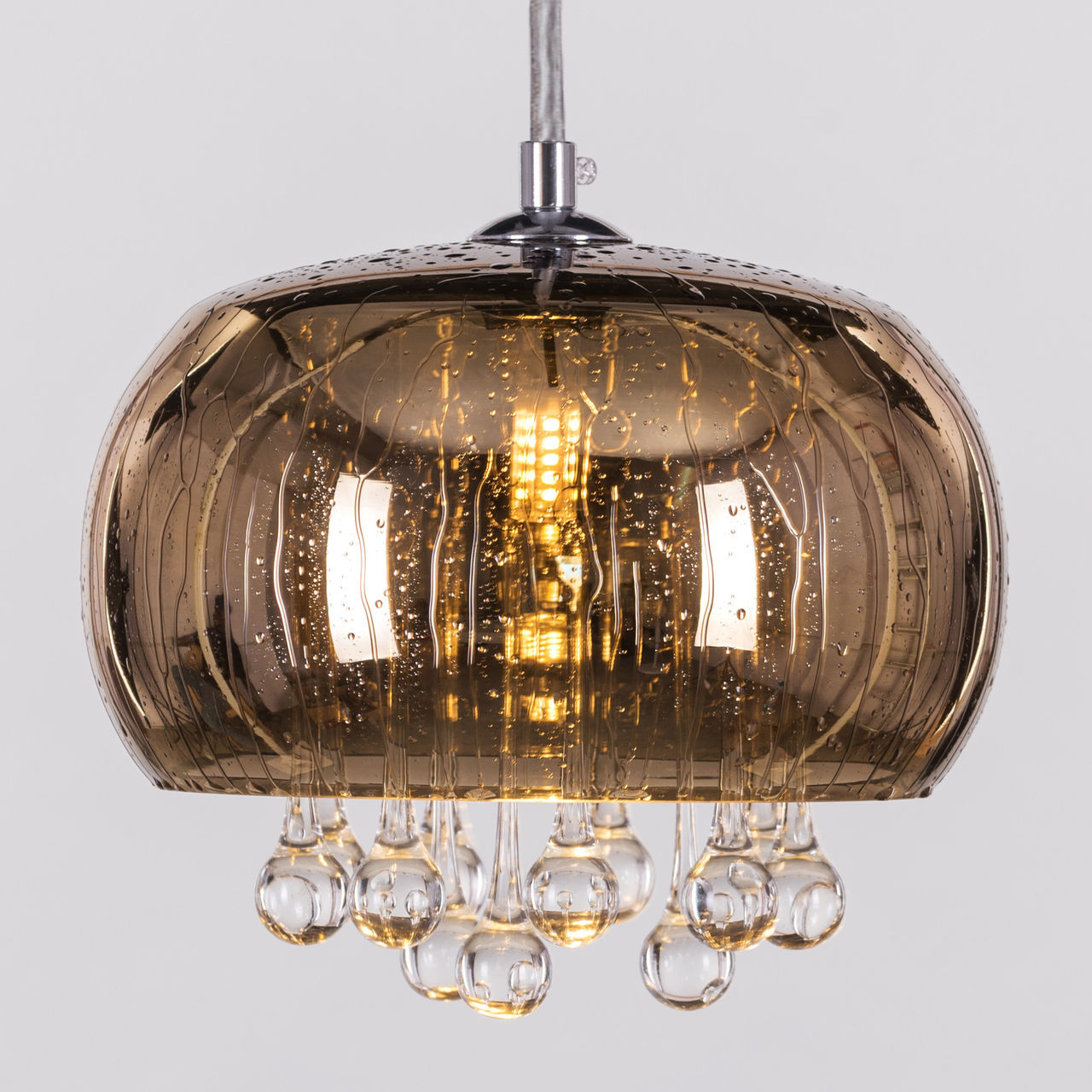 Enchanted (21 cm, Gold, Mini Waterdrop Mirror Finish) Crystal Pendant Light