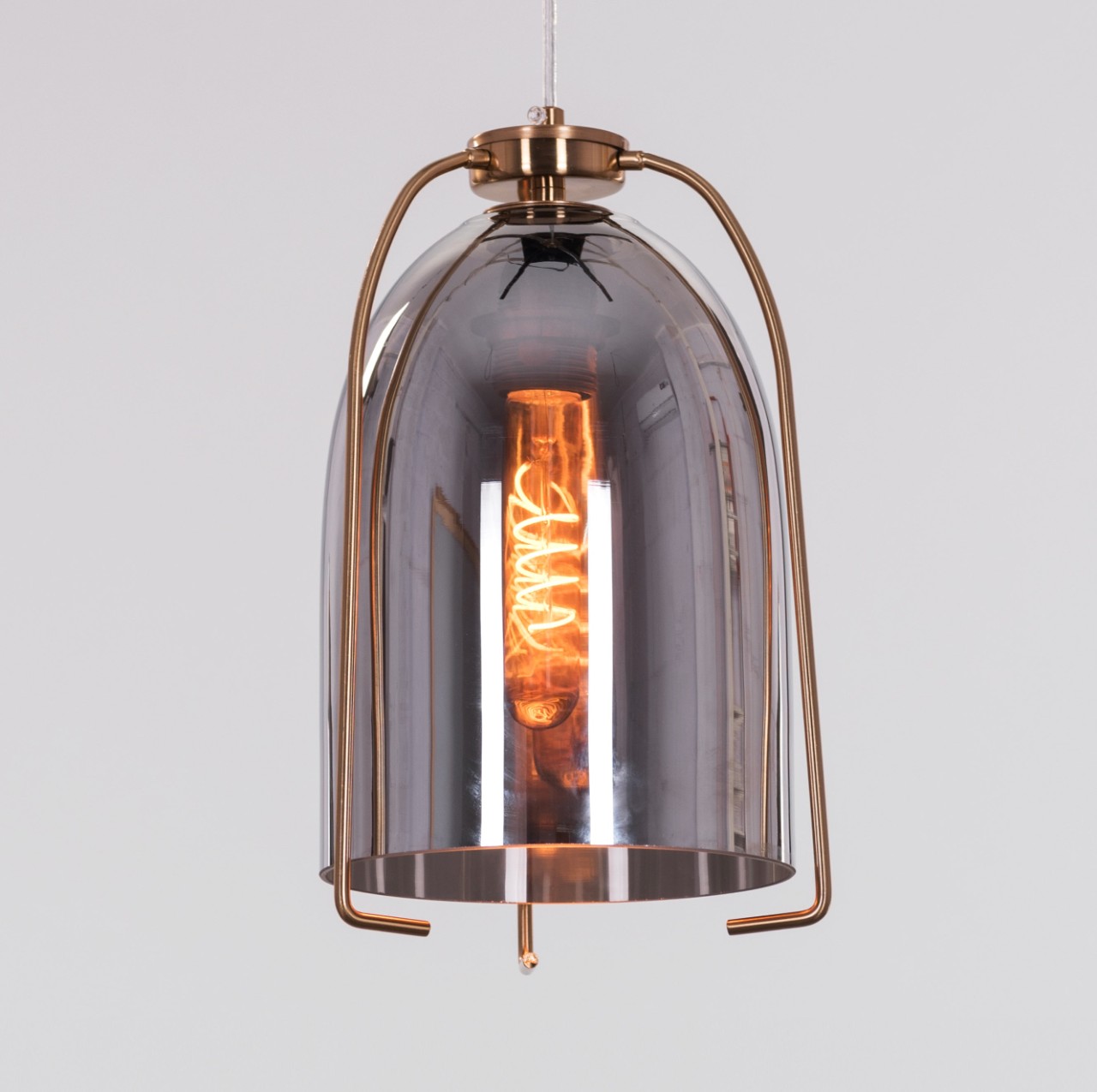 Eye Of The Tiger (Gold, Smokey Grey) Pendant Light
