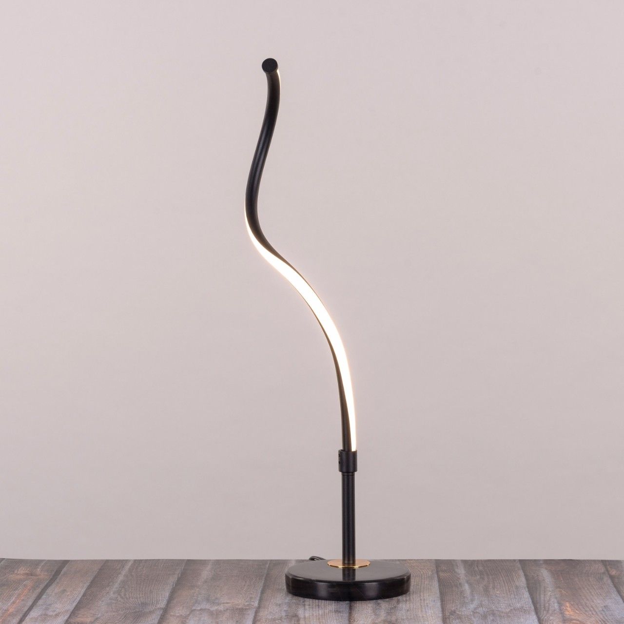 Cheat Sheet (Black, Dimmable LED) Marble Table Lamp