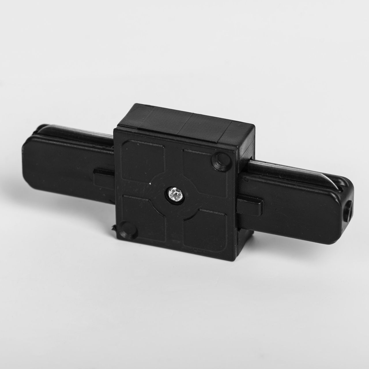 Uranus Black LED Track Straight Connector (TR02-10010)
