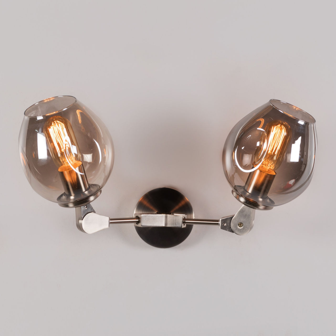 Games People Play (Chrome, Smokey Grey) Glass Wall Light